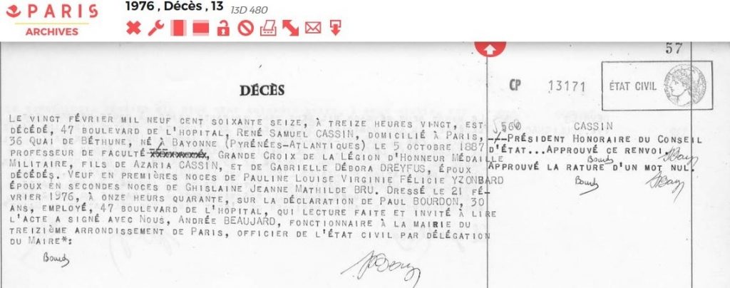 archives 75 en ligne état civil